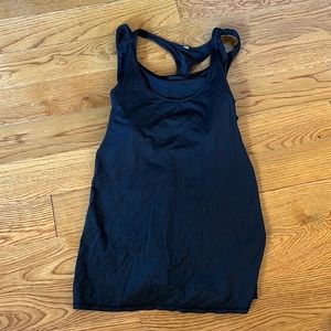 Lululemon Black Racerback Sports Bra/Tank Top Size 2